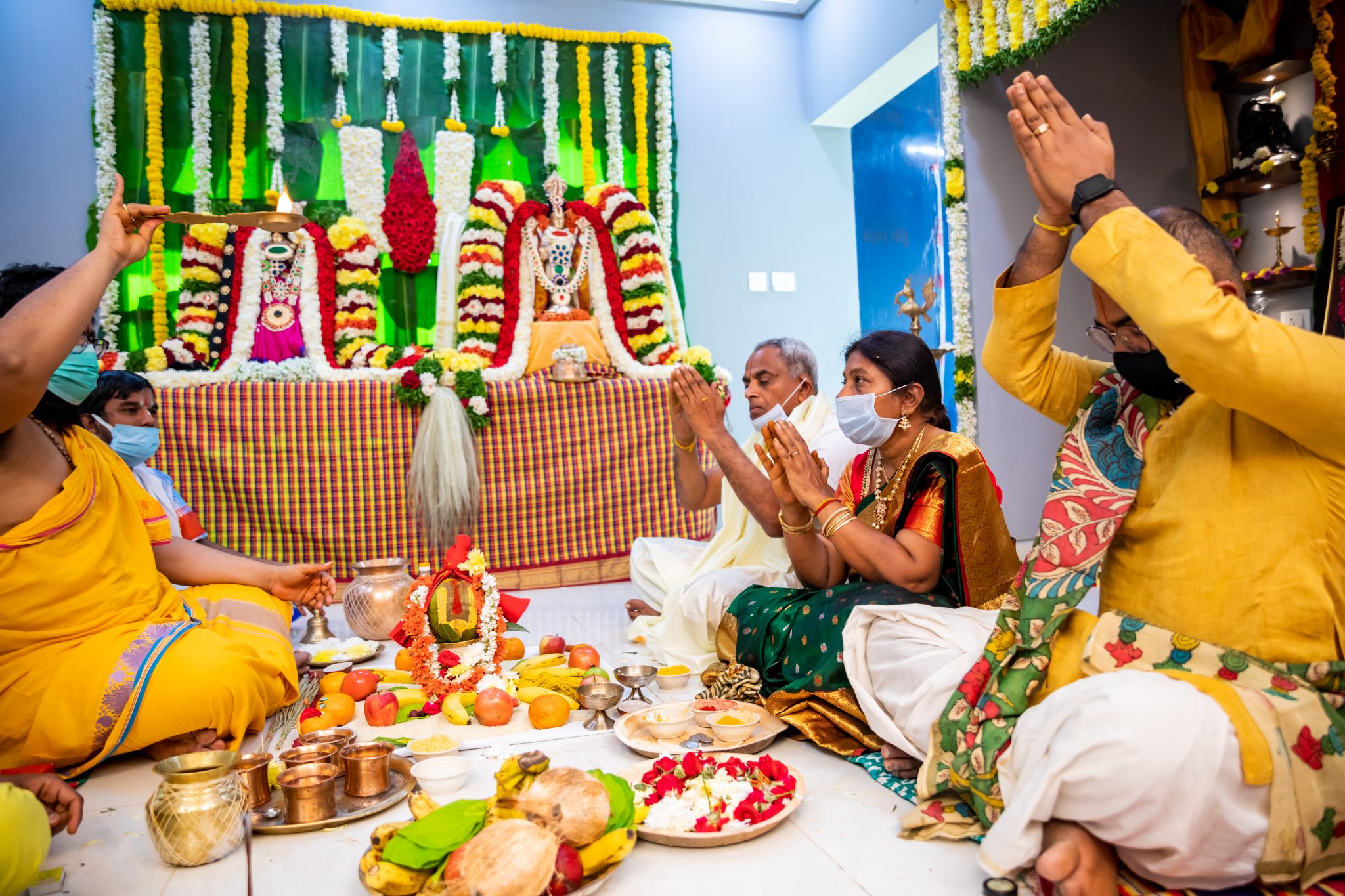 House warming puja photography digiart photography with family