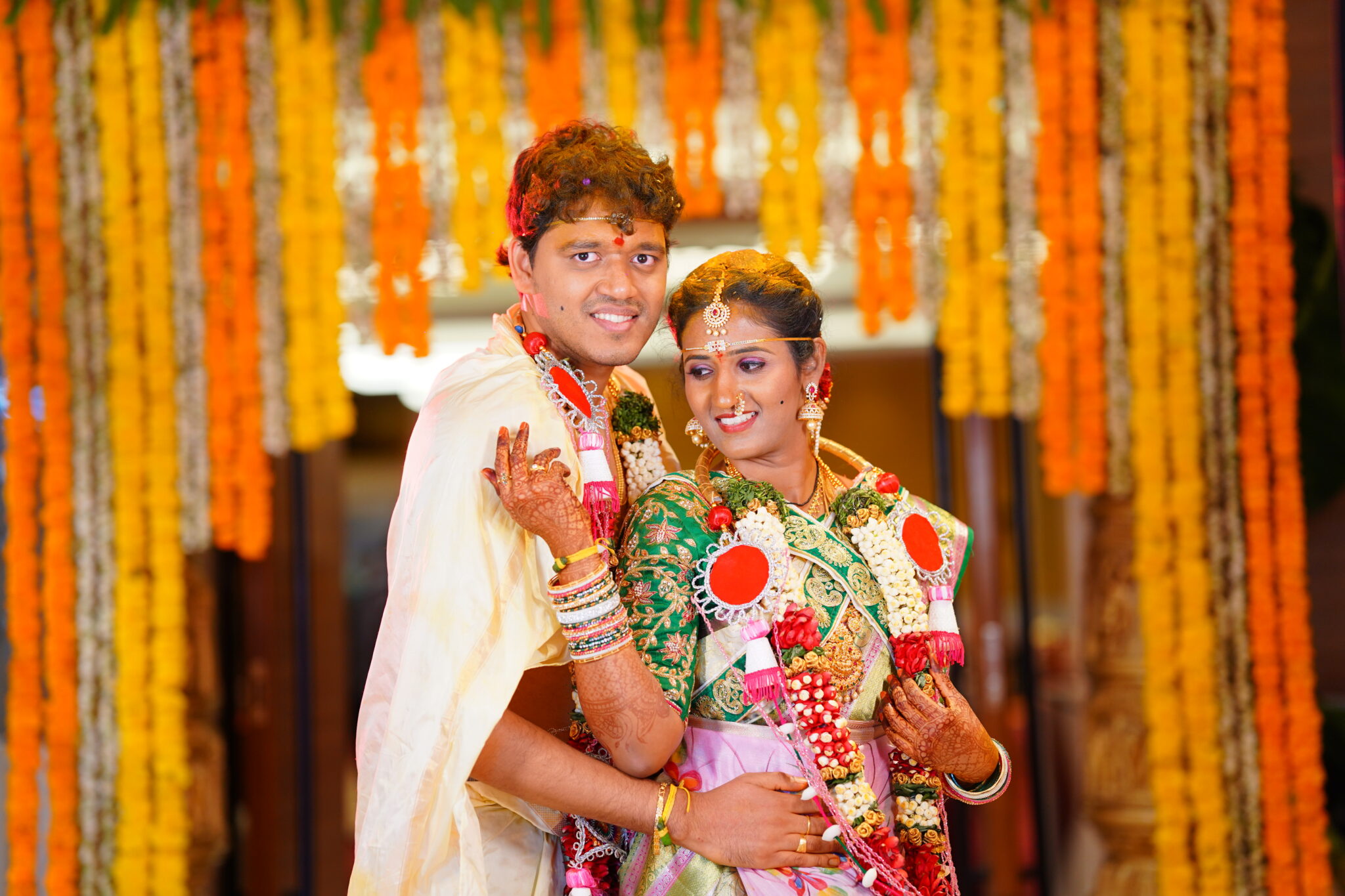 Elegant wedding celebration moment captured at a Hyderabad venue