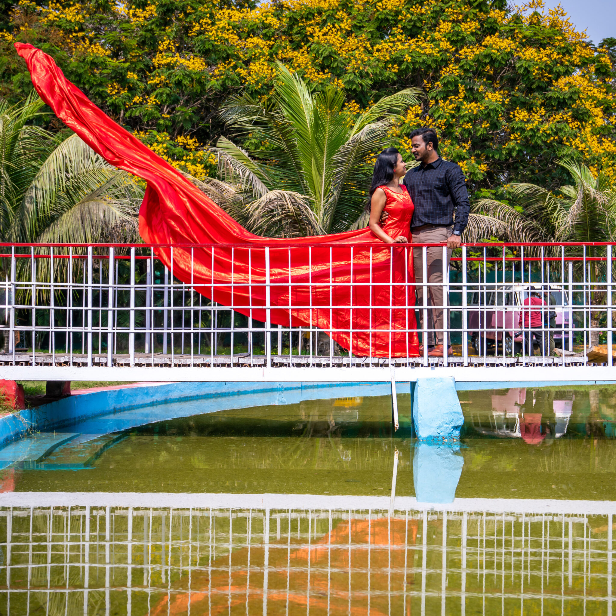 Pre-wedding couple photography at scenic Hyderabad location by DigiArt Photography