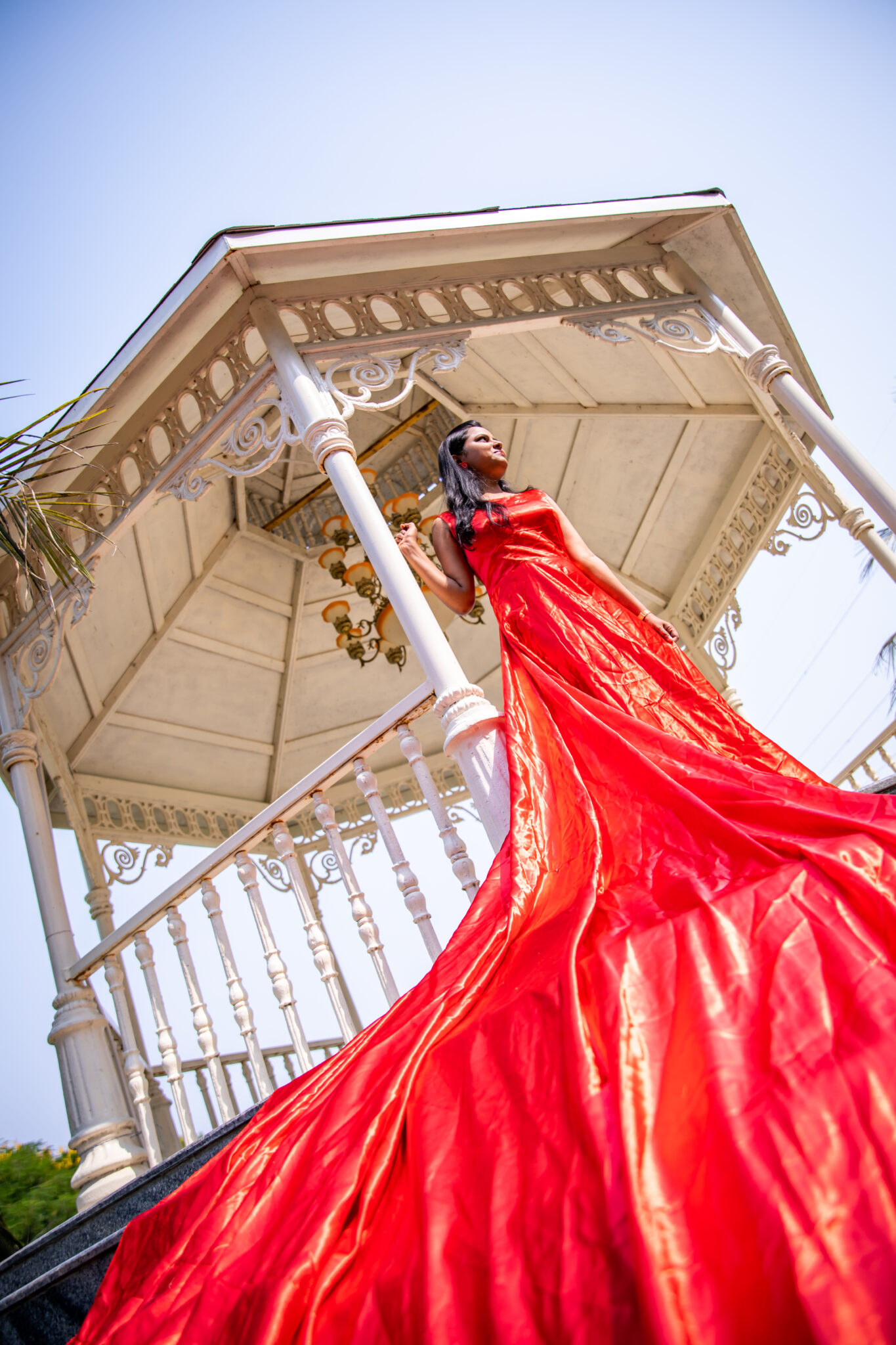 Romantic pre-wedding couple photography at scenic Hyderabad location